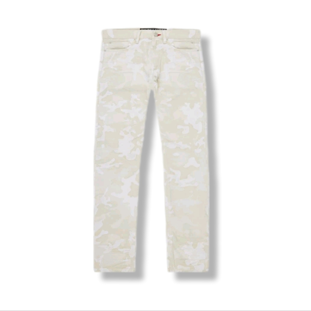 Ralph Lauren Black Label Men's 31x32 Tan Camo Print Slim Fit Denim Jeans